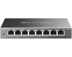 8-poorts Gigabit Smart Managed netwerkswitch - Plug and Play, metalen behuizing, QoS, IGMP-Snooping, VLAN, centraal beheer, energiebesparend