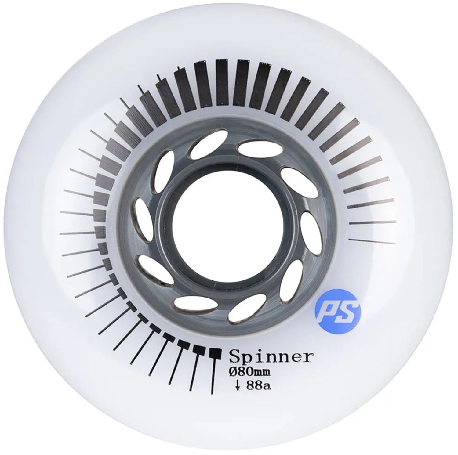 Powerslide Spinner Schaatswielen 4 Eenheden Zilver 84mm/88A
