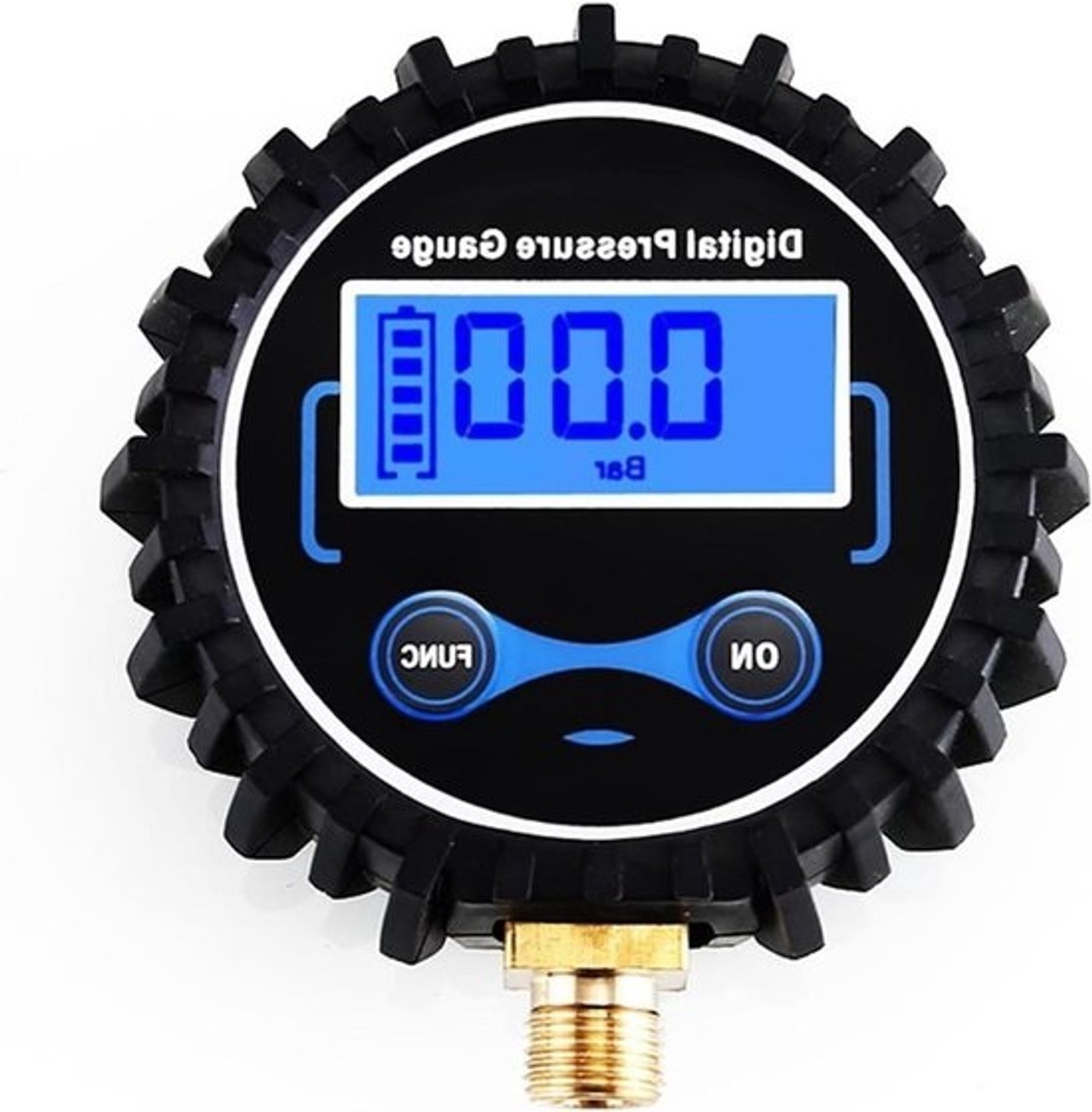 Luchtdrukmeter - Bandenspanningsmeter - Bandenspanning controleren - Digitaal LCD-scherm - 0-200 PSI - Zwart