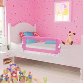 Bedhekje Peuterbed - Roze - 120x42cm / Bedhek peuter bed / Bedrail / Bedrek / Uitvalhekje / Uitvalbeschermer / Uitvalbeveiliging Kinderbed