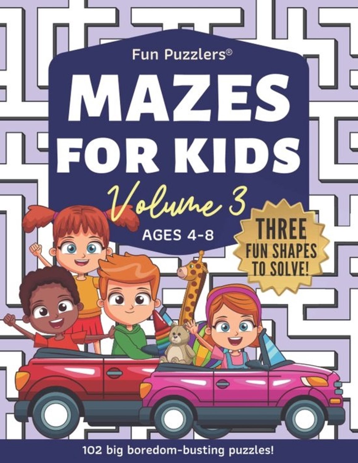 Grote doolhofpuzzels voor kinderen 4-8 jaar: 102 leuke, eenvoudige labyrinten