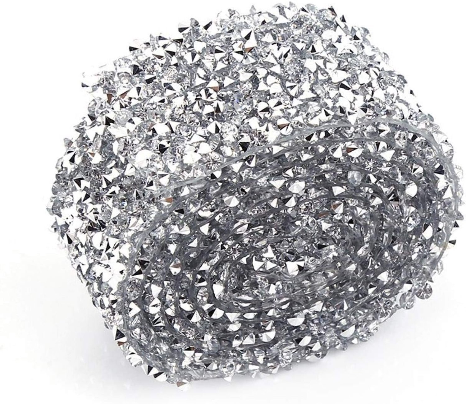 Glittertape 30mm x 91cm - Zilver Acryl - Sprankelend Plakband - Perfect voor Versiering - ServiceTopper