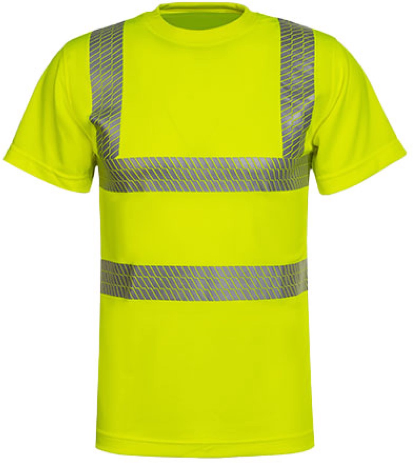Korntex Hi-Vis Broken Reflective Premium T-Shirt Alhambra KX072 - Signal Yellow - XXL