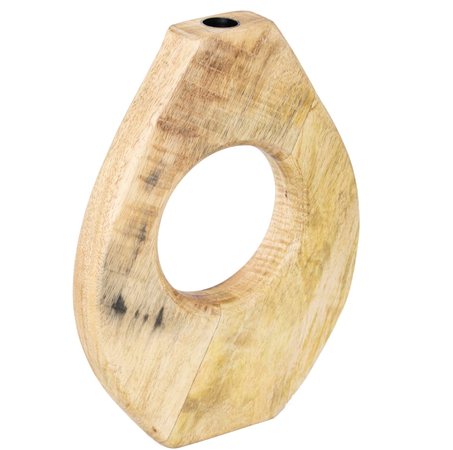 homebound by ky Houten kaarsenstandaard donut naturel