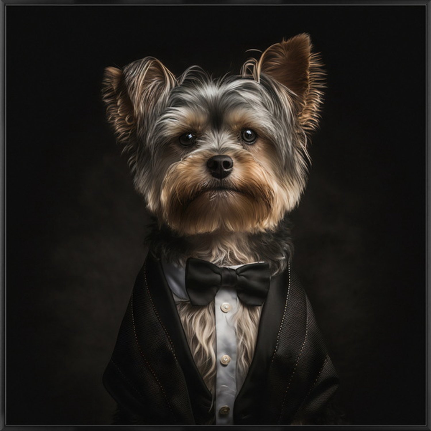 Poster in frame hond in pak 50x50cm