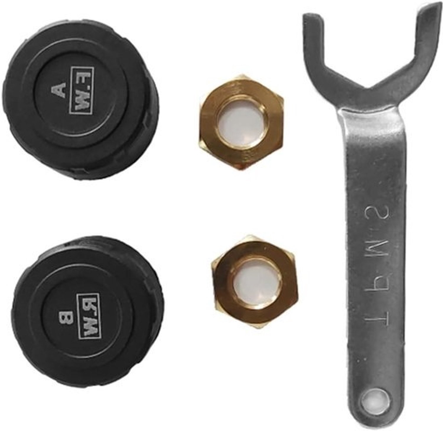 Bandenspanningsmeter voor motor - Controle van bandenspanning - Voor onderweg - Compact ontwerp - 30 g - Zwart