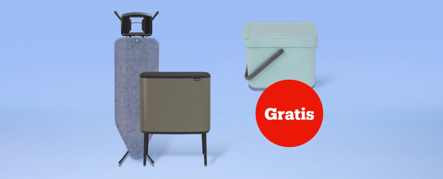 Gratis 6L afvalbakje bij