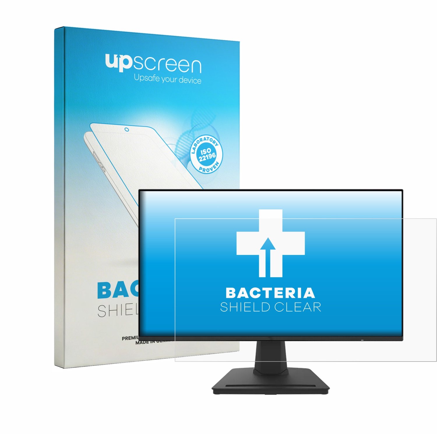 upscreen - Screenprotector voor MSI PRO MP252 - Folie Beschermfolie transparant antibacterieel