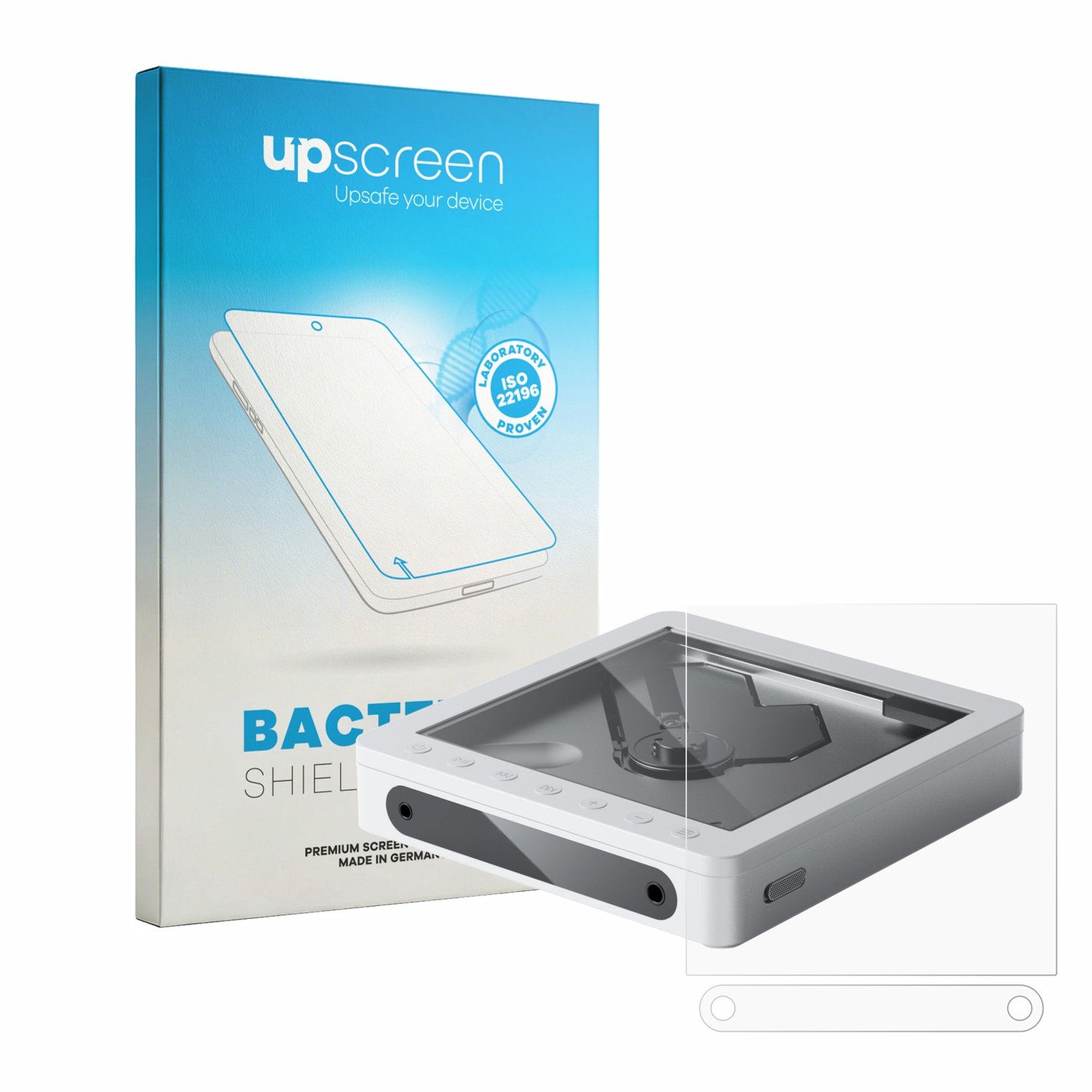 upscreen - Screenprotector voor FiiO DM13 BT Skylight - Folie Beschermfolie transparant antibacterieel