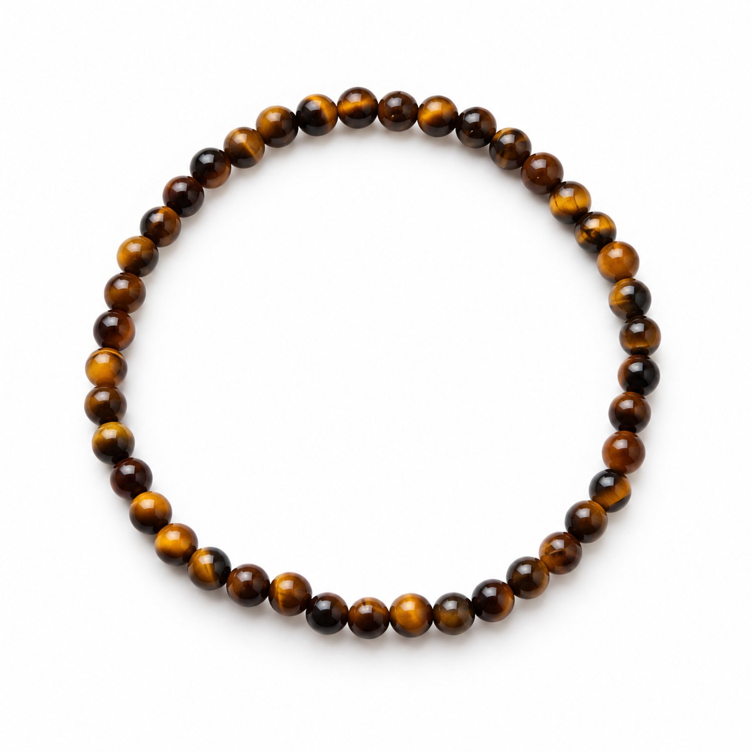 Tijgeroog Armband – Natuurstenen Kralen 4 mm – Maat 17 cm – Fijne Edelsteen Kralenarmband voor Dames en Heren – Tijdloos Sieraad – Armband – Tijgeroog – Kleine kralen
