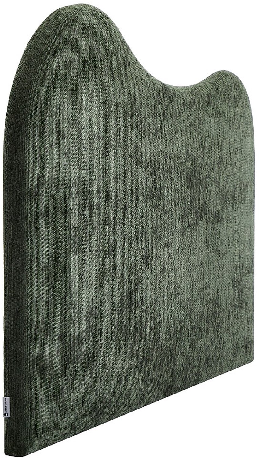 Vente-unique Hoofdbord 180 cm - Getextureerde stof - Dennengroen - VORIOTA