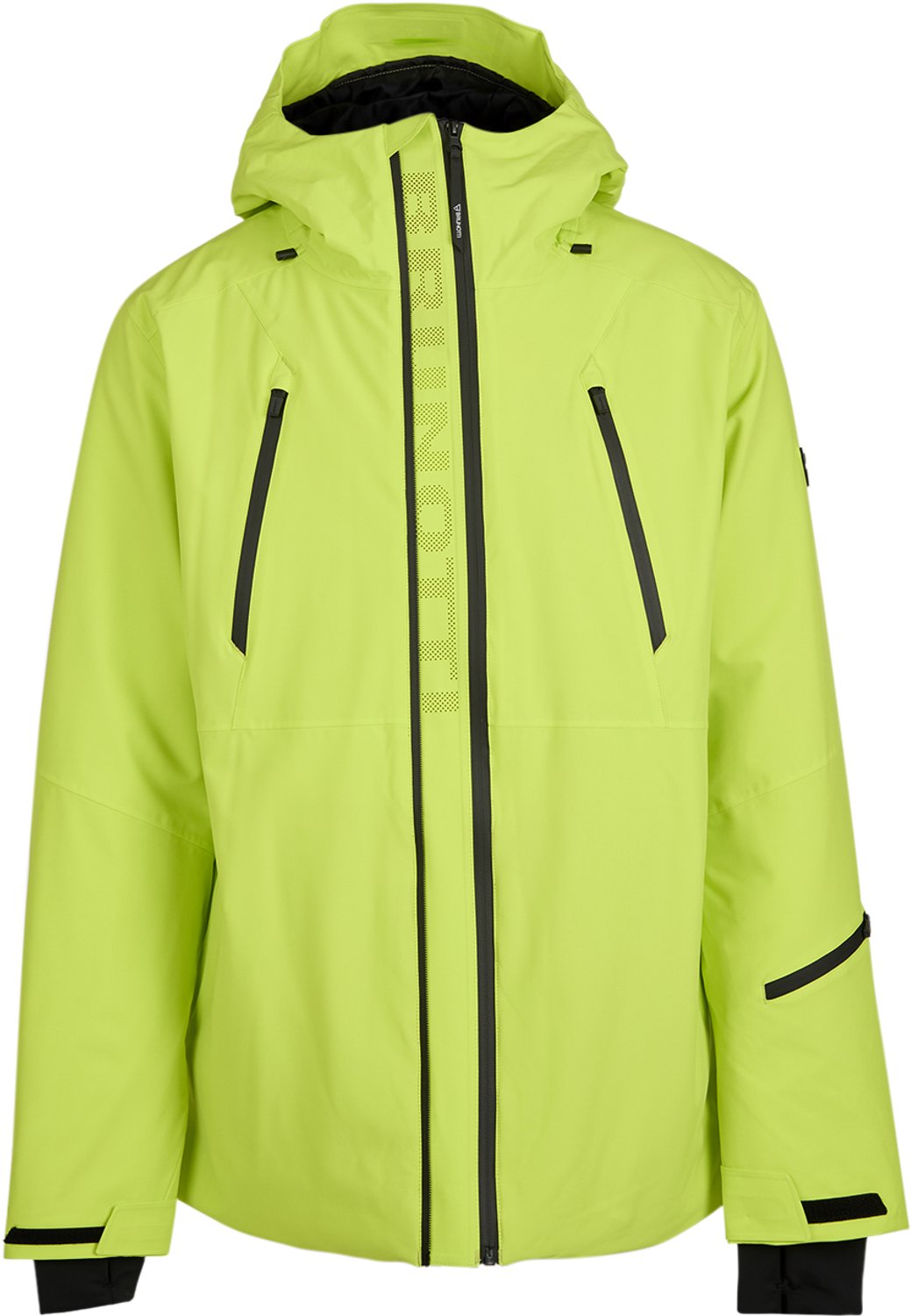 Brunotti Norrow Skijas Heren – Ski Jas Wintersport 20K Ademend en Waterdicht Recco Acid Lime