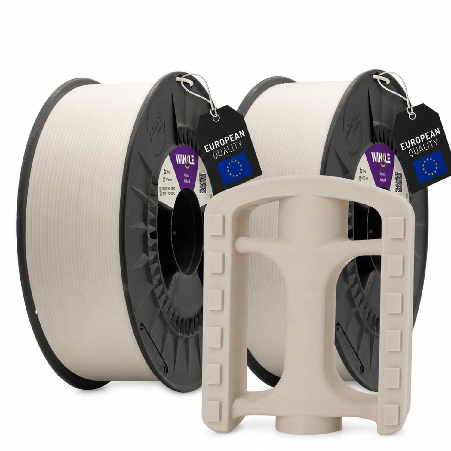 Winkle ASA 3D Filament - Filament voor 3D printer - Hoge Nauwkeurigheid - Naturel - Ø 1,75 mm - 2x1 kg 2x Naturel