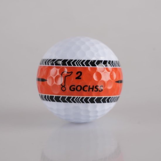 3-laagse golfballen met doellijn - 20 stuks - Spin en vluchtstabiliteit — afbeelding 2