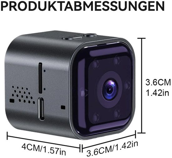 Draadloze camera, Bluetooth-binnencamera voor bewaking, wifi-baby-/huisdiercamera, huiscamera, bewegingsdetectie, 30 dagen standbytijd — afbeelding 2