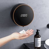 Distributeur de savon automatique - Distributeur de savon mural électrique 380 ml - Distributeur de savon automatique sans contact - Rechargeable par USB avec capteur de mouvement infrarouge - Zwart