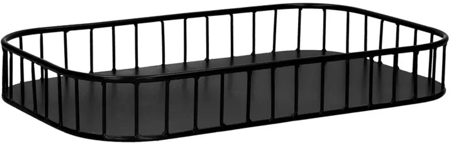 Pomax Rail - Dienblad - Metaal - 40 x 25 x 6 cm - Zwart