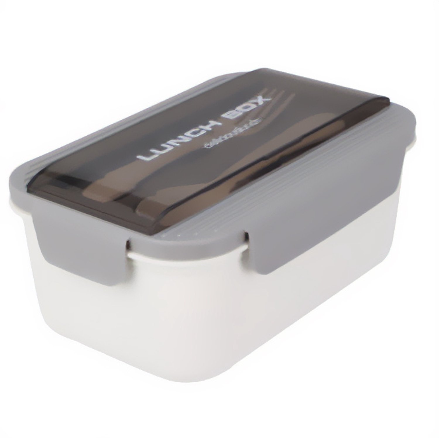 EH Excellent Houseware - Lunchbox - Luchdoos met bestek, 21 x 14 x 7 cm