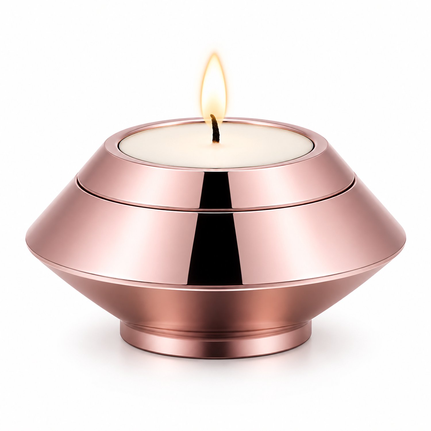 Akerz Urn Waxinelichthouder - Rose Goud - Kaars - Urn Klein - Urnen Volwassenen - Urn Hond - Urn voor As - Roestvrijstaal
