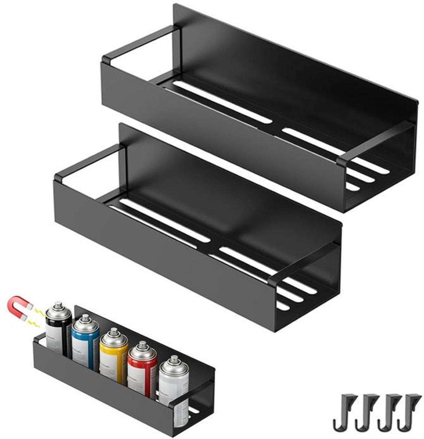 KZQ Magnetisch kruidenrek voor de koelkast – Magnetisch opbergrek – Organizer – Met haken