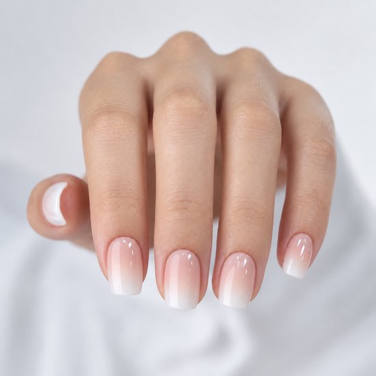 Mimo Seoul Soft Gel Press On Nails Extra Kort - Daily Set 2-in-1 (60 Stuks) - White French & Baby Boomer Square - Plaknagels Met Lijm & Plakstickers - Nepnagels Valse Nagels - Herbruikbare Gelnagels met Compleet Prep Kit — cadeau in Mode & Accessoires - foto 8