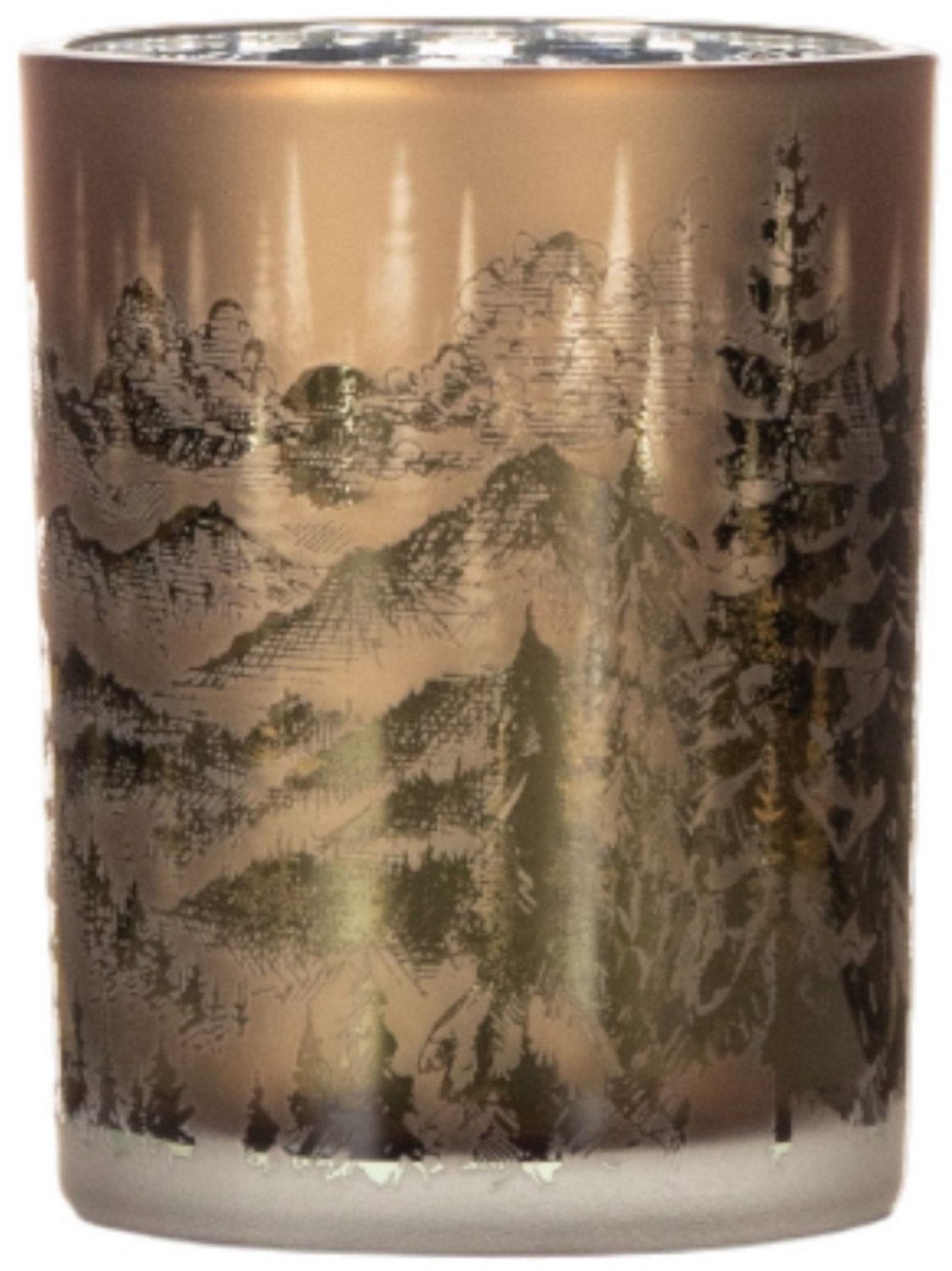 Tea Light holder mountains beige 12,5cm
