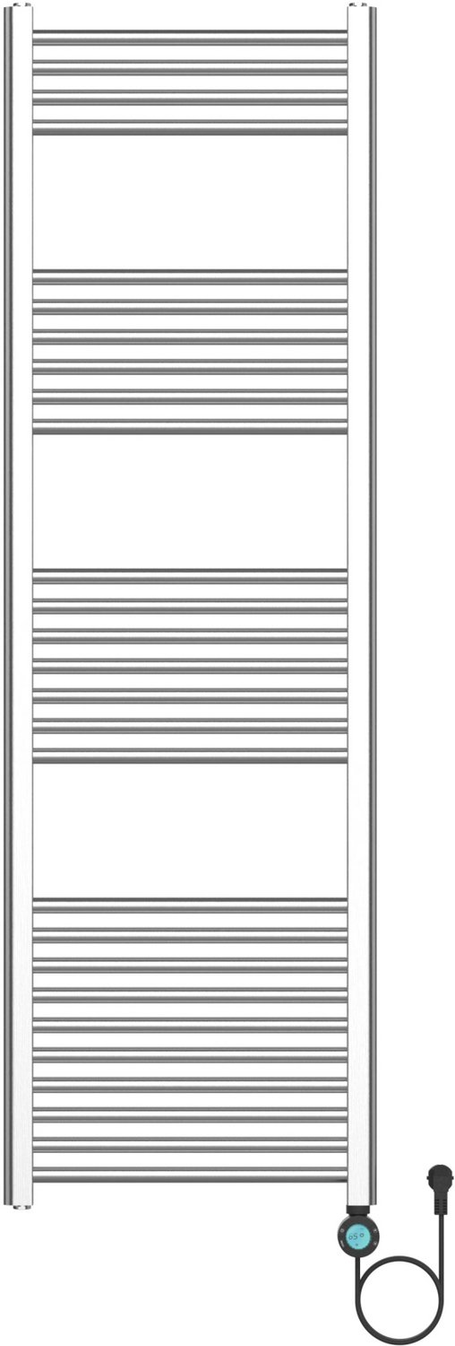 BELRAD elektrische radiator 1600x500 mm – 700W – geborsteld RVS – digitale thermostaat – Smart WiFi – aansluiting rechts