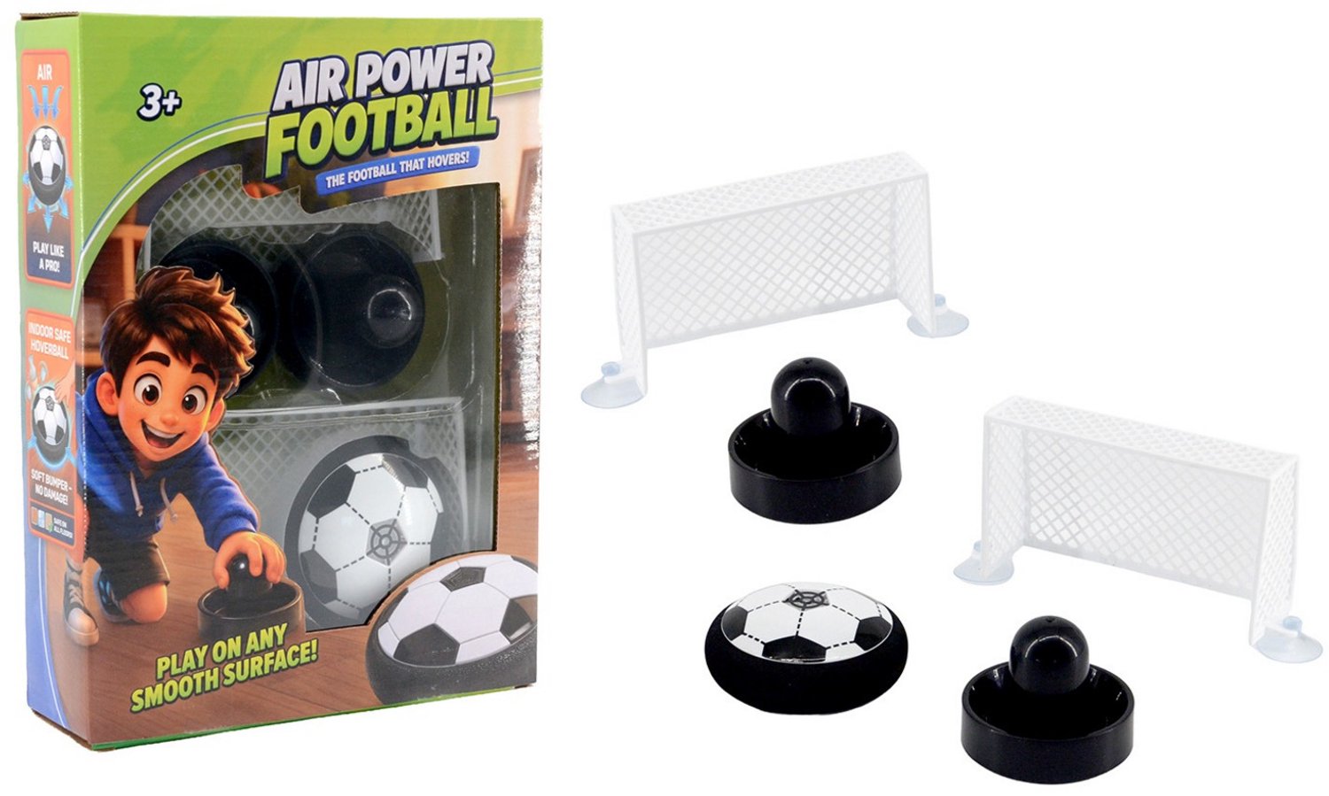 Johntoy Air Power voetbal set 5-delig speelgoed voetbalspel.
