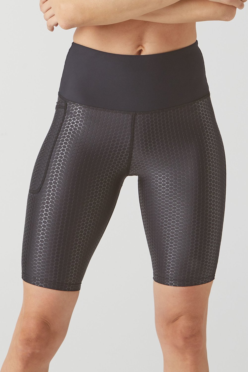 REVIVE Chameleon - Sportshort Dames - High Waist, Yoga - Jet Black - Maat XS