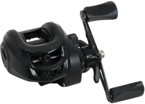 Vismolens - Low-profile Baitcasting-reel AK200 - 8 KG Enorme Slipkracht - voor Starters Visgerei - Zwart — afbeelding 3