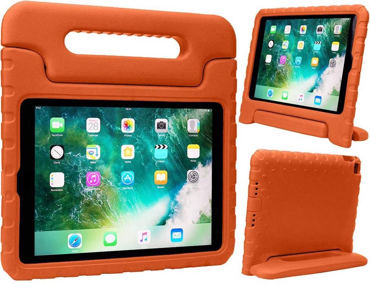 iPad 2018/Pro 9.7/2017/Air 2/Air 1 Kinder Tablet Hoes hoesje - CaseBoutique - Oranje - EVA-foam