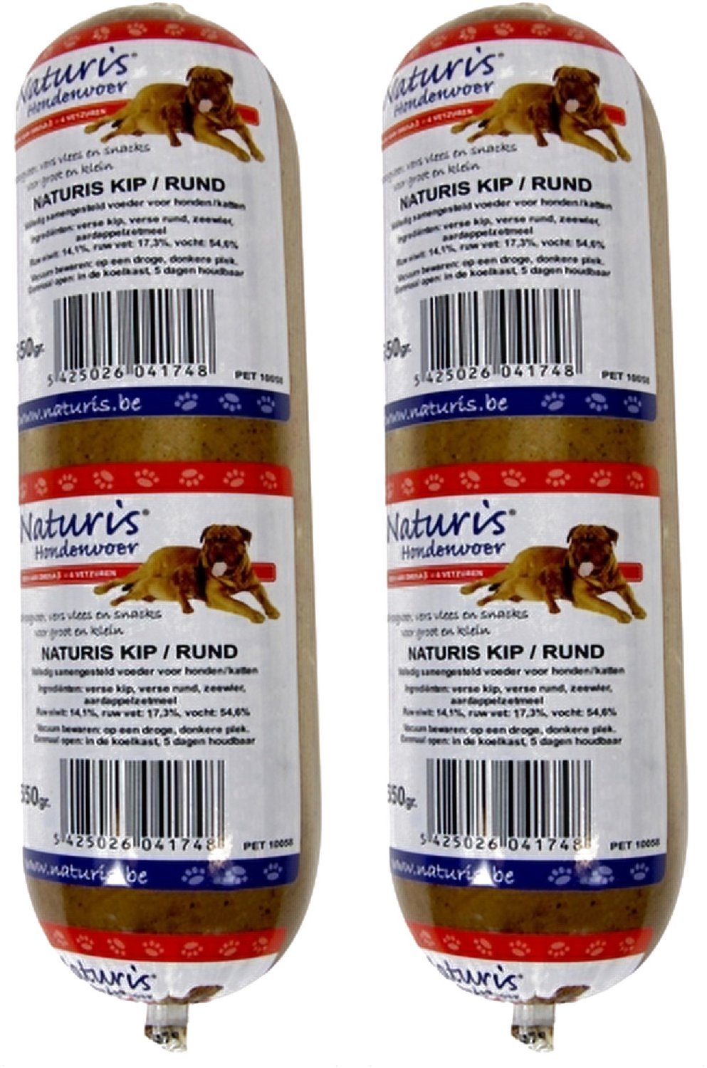 Naturis Houdbaar Hondenvoer Kip & Rund - 2 x 650 gram - Multipack