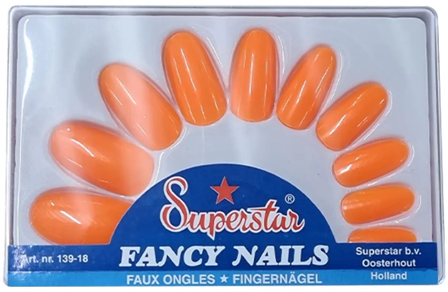 Oranje Plaknagels - Kunstnagels - Nepnagels - 20 stuks