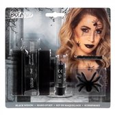 Boland - Set schmink Zwarte weduwe - - Schminkset - Carnaval, Halloween, Themafeest - Halloween schmink - Horror