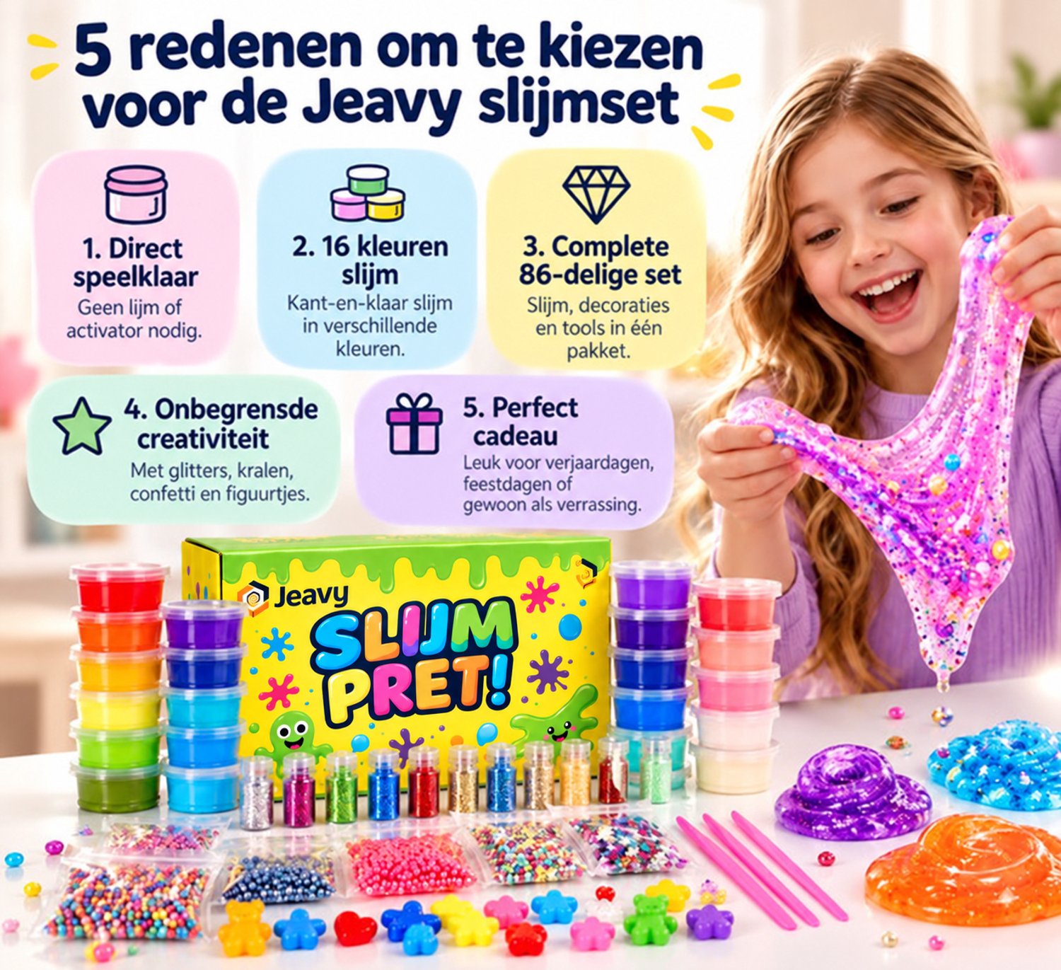 Vijf voordelen van de Jeavy slijmset