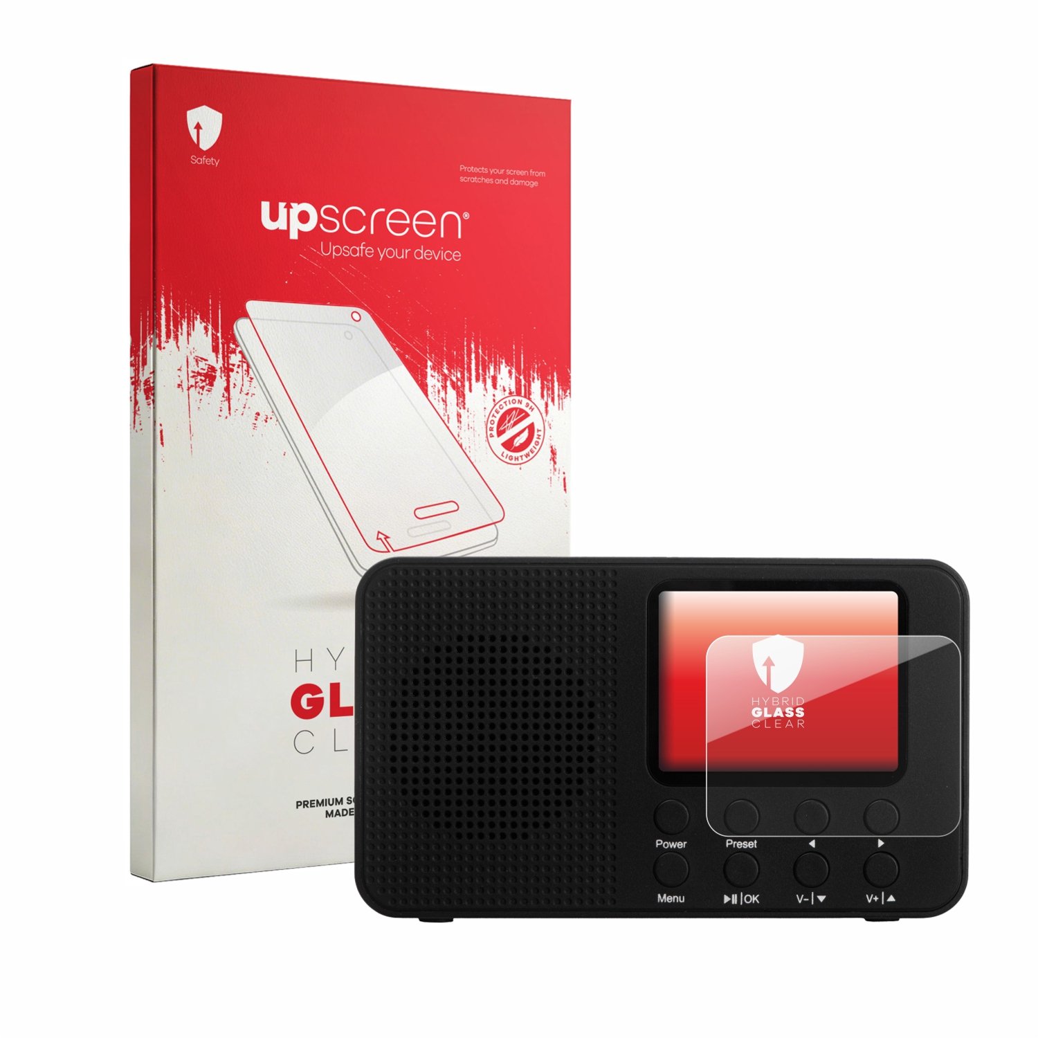 upscreen - Screenprotector voor Camry CR 1918 - Folie Beschermfolie Beschermglas transparant