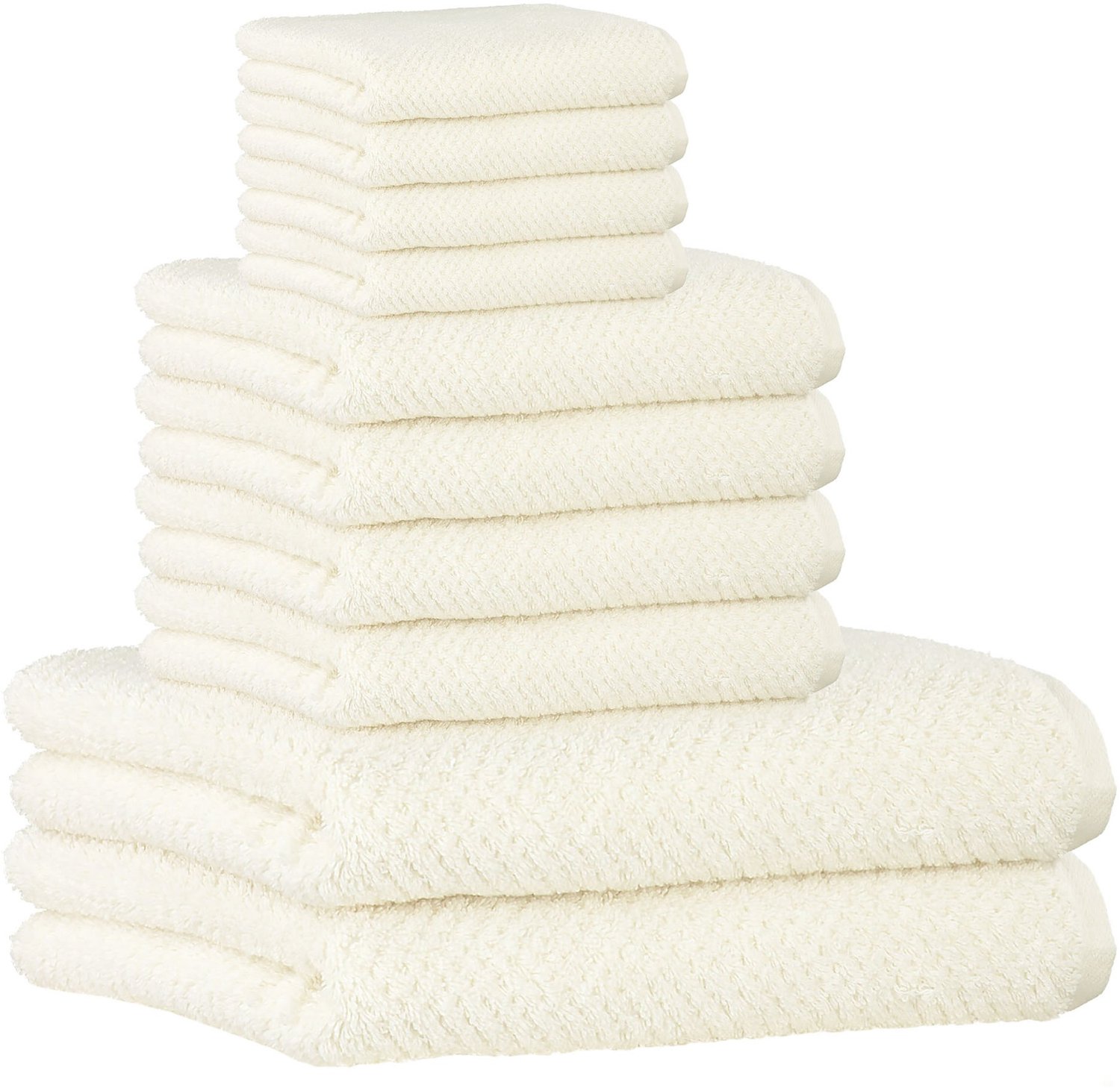 Cawoe Handdoek Pure 50x100 Set van 10