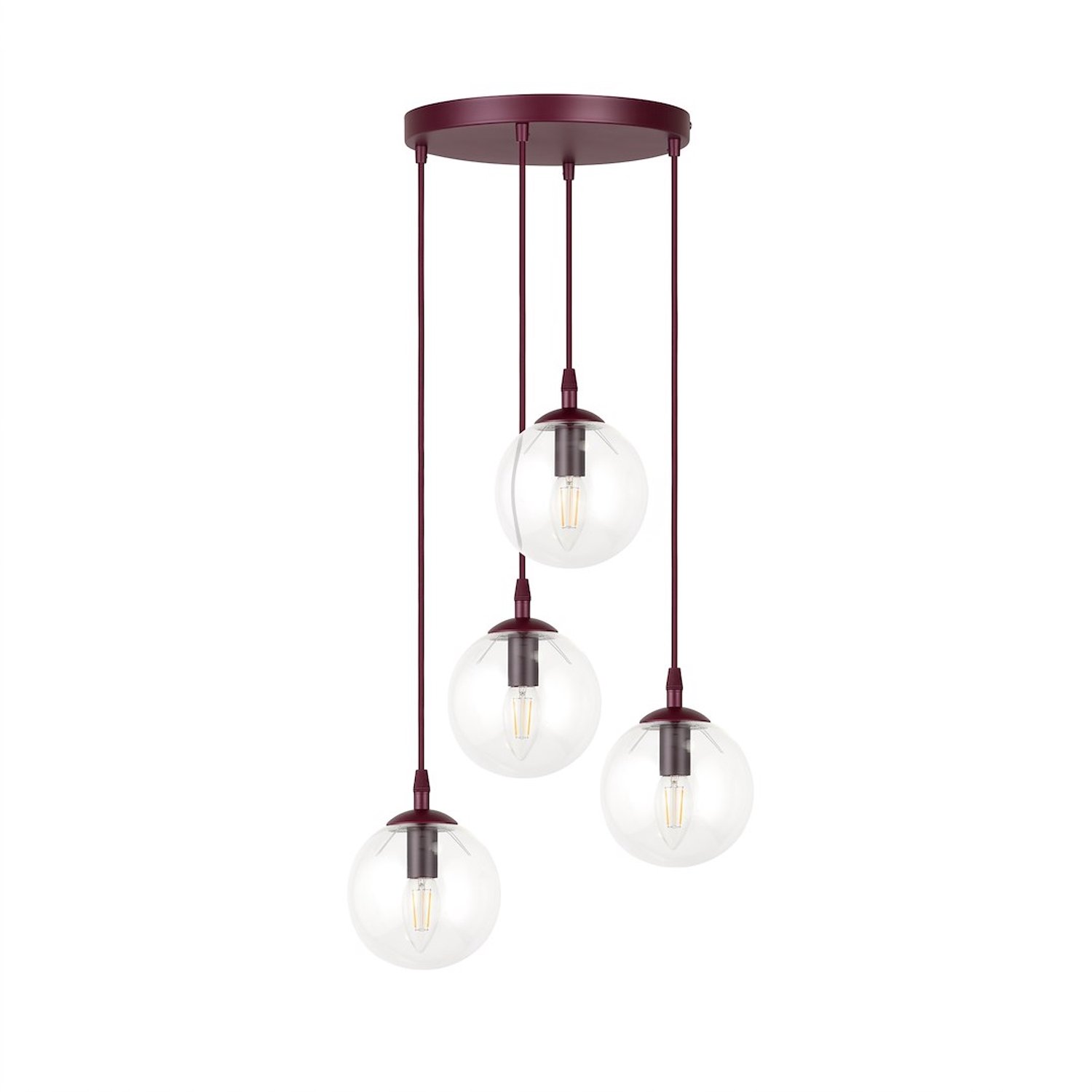 COSMO 4PREM BURGUNDY TRANSPARENT