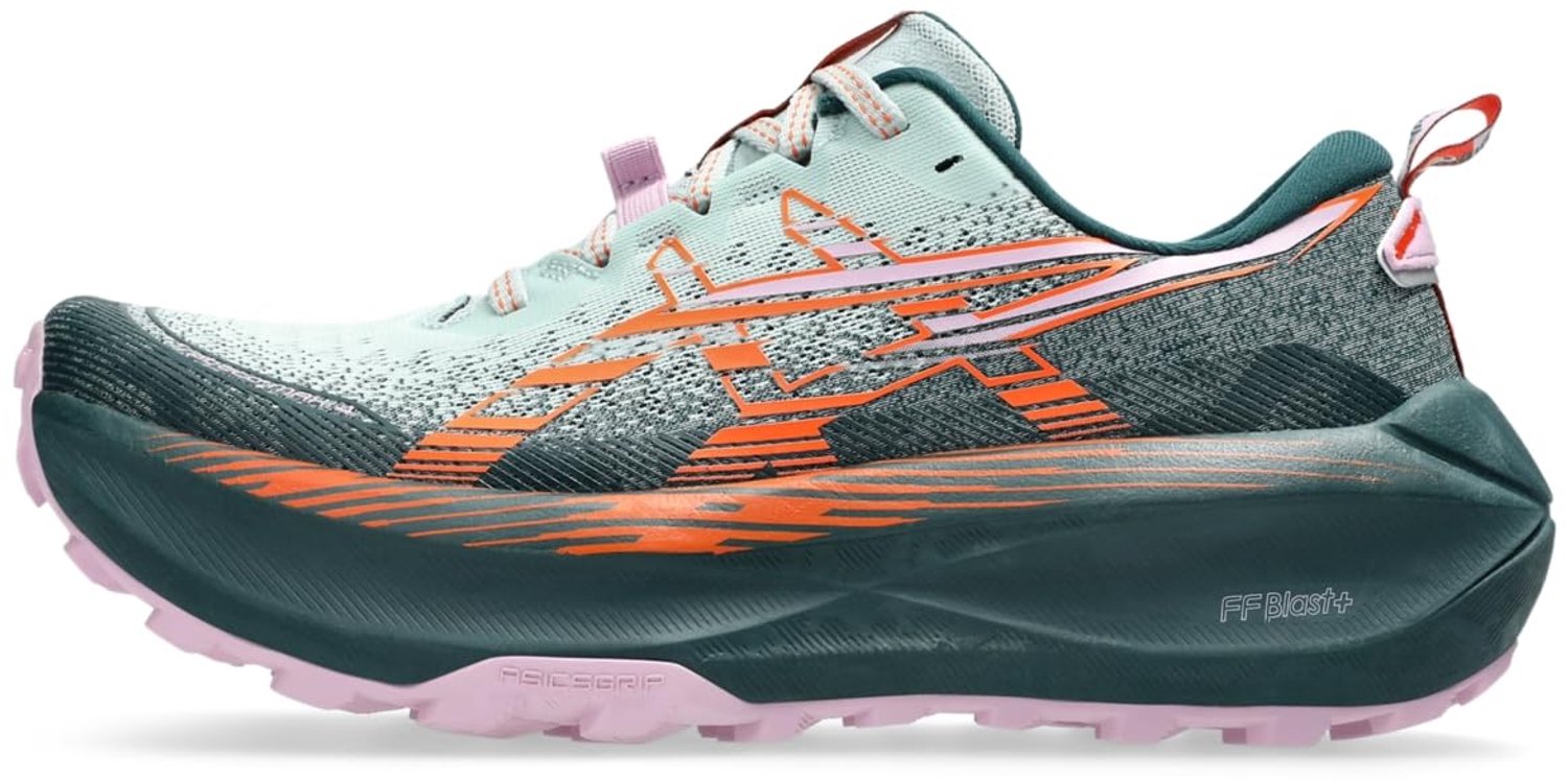 ASICS Trabuco Max 4 Trailrunning schoenen Cold Moss/Nova 38 Oranje