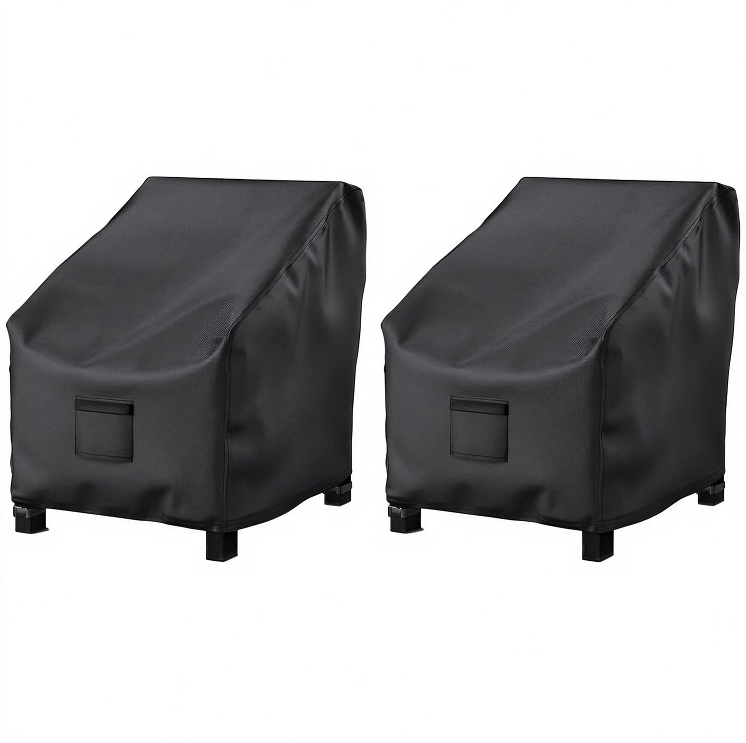 Lifhelpe Waterdichte tuinstoelhoes - 2 Stuks - 210D Oxford stof - Beschermhoes voor tuinstoelen - 96 x 79 x 74 cm - Voor tuin balkon - Zwart
