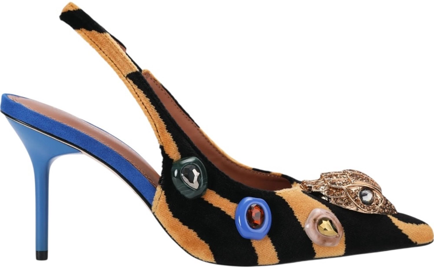 Kurt Geiger Dames Pump Goud 6139999789 Loulou Eagle Sling