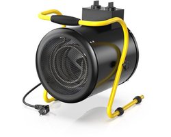 Elektrische Ventilatorkachel - 3000 W Vermogen - Zwart - Met Thermostaat - Voor Garage Werkplaats…