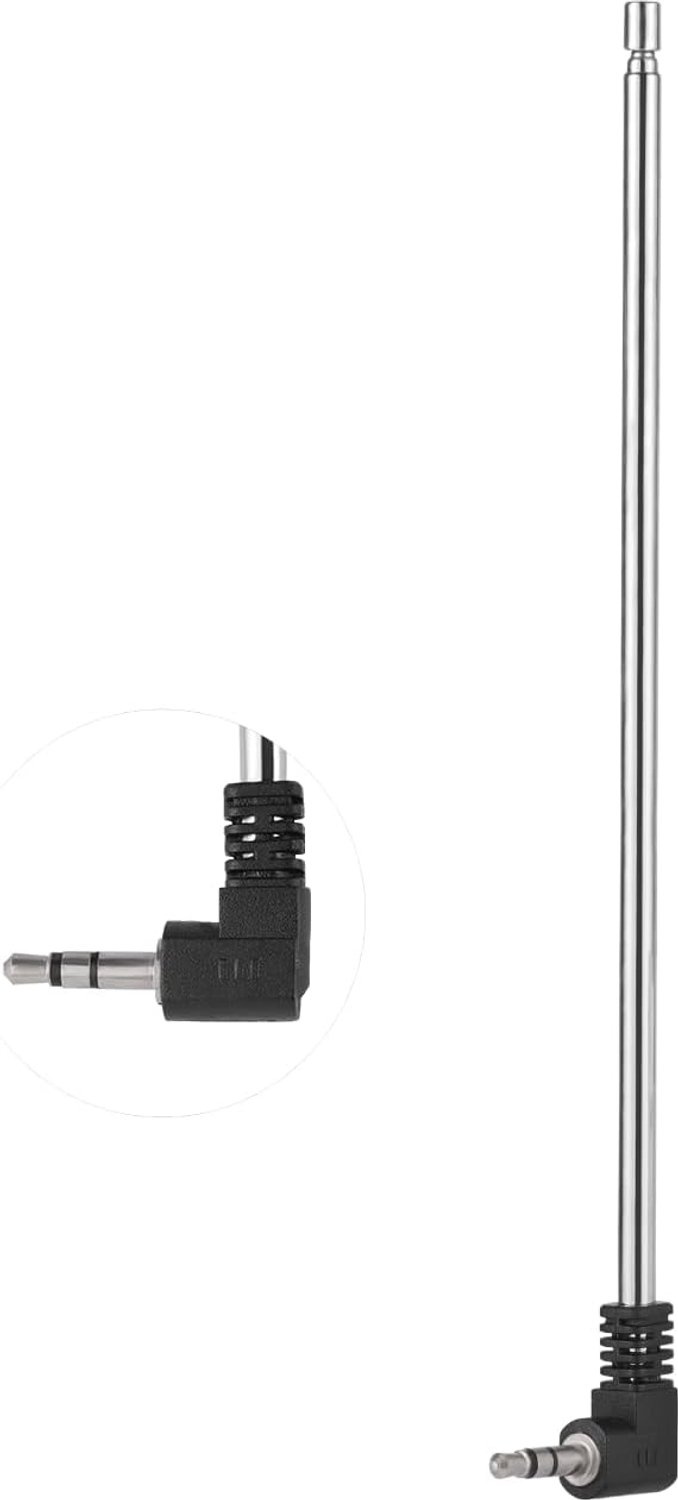 Telescopische antenne 3.5MM - 55.4cm - 4 secties - ideaal voor radio-ontvangst - Vemera