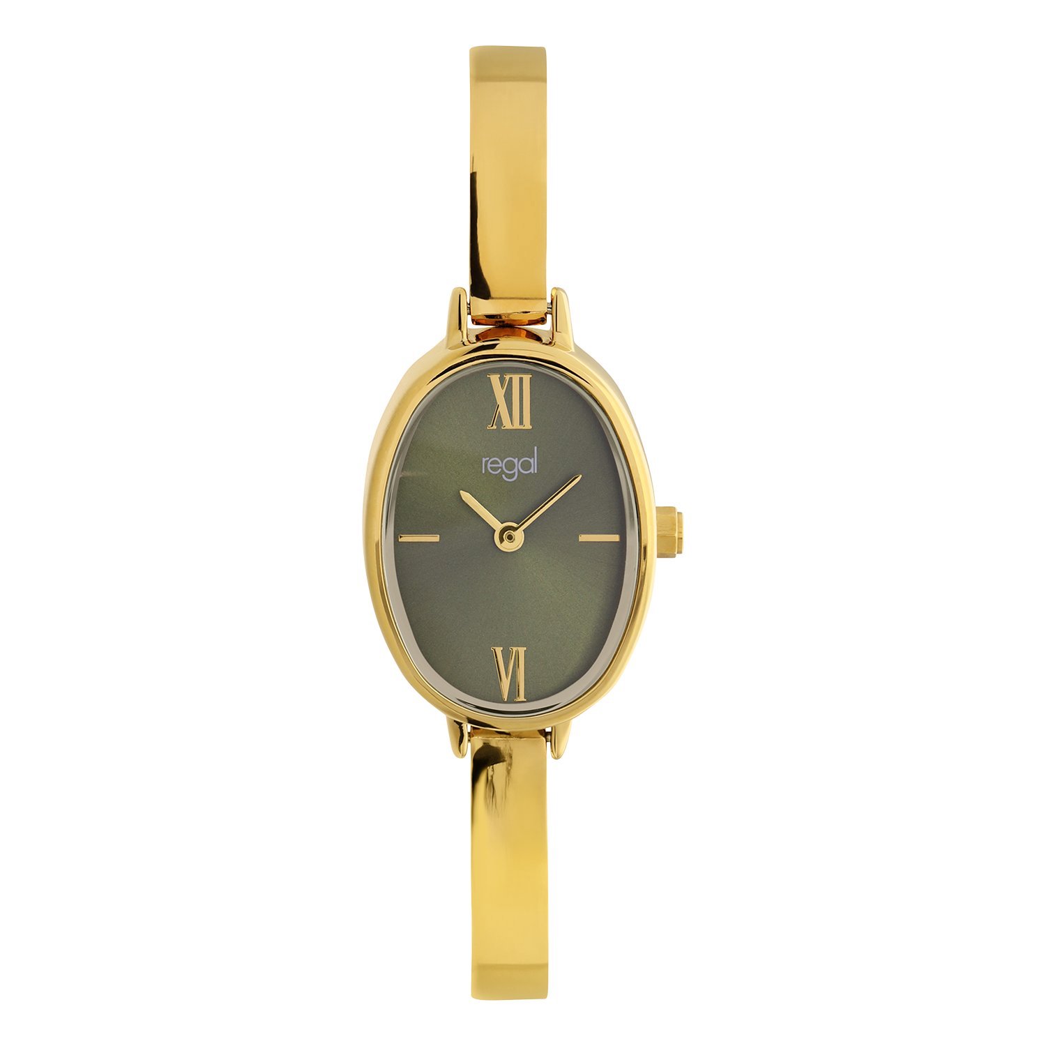 Lucardi Dames Regal Analoog Dames Horloge Goudkleurig - Horloge - Staal - Goudkleurig