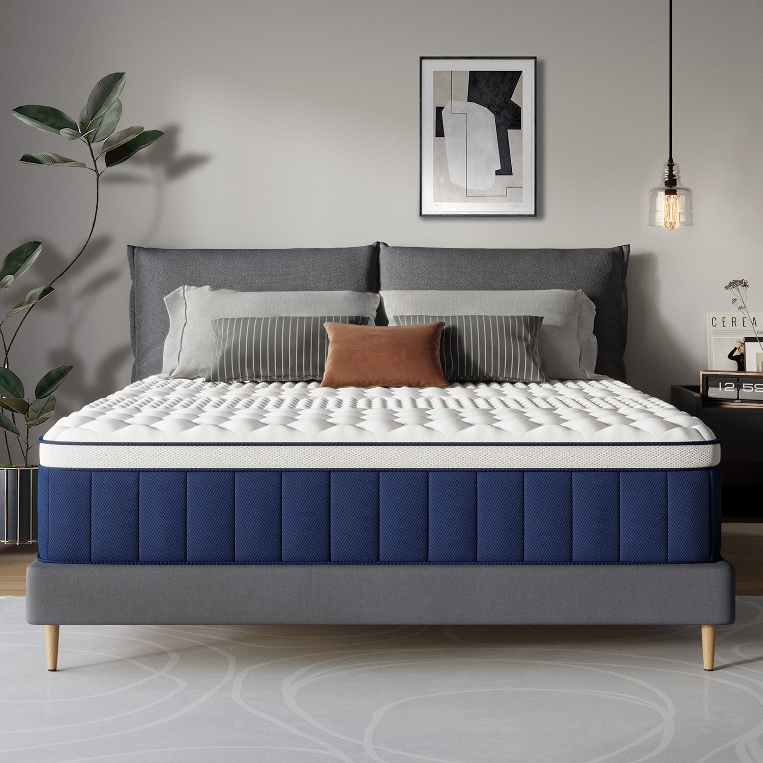 Lexzurn Matras 180x200 tweepersoons - 26cm - Pocketvering Matras - 7-Zones - Orthopedisch - Anti-Allergie - Traagschuim thumbnail 2