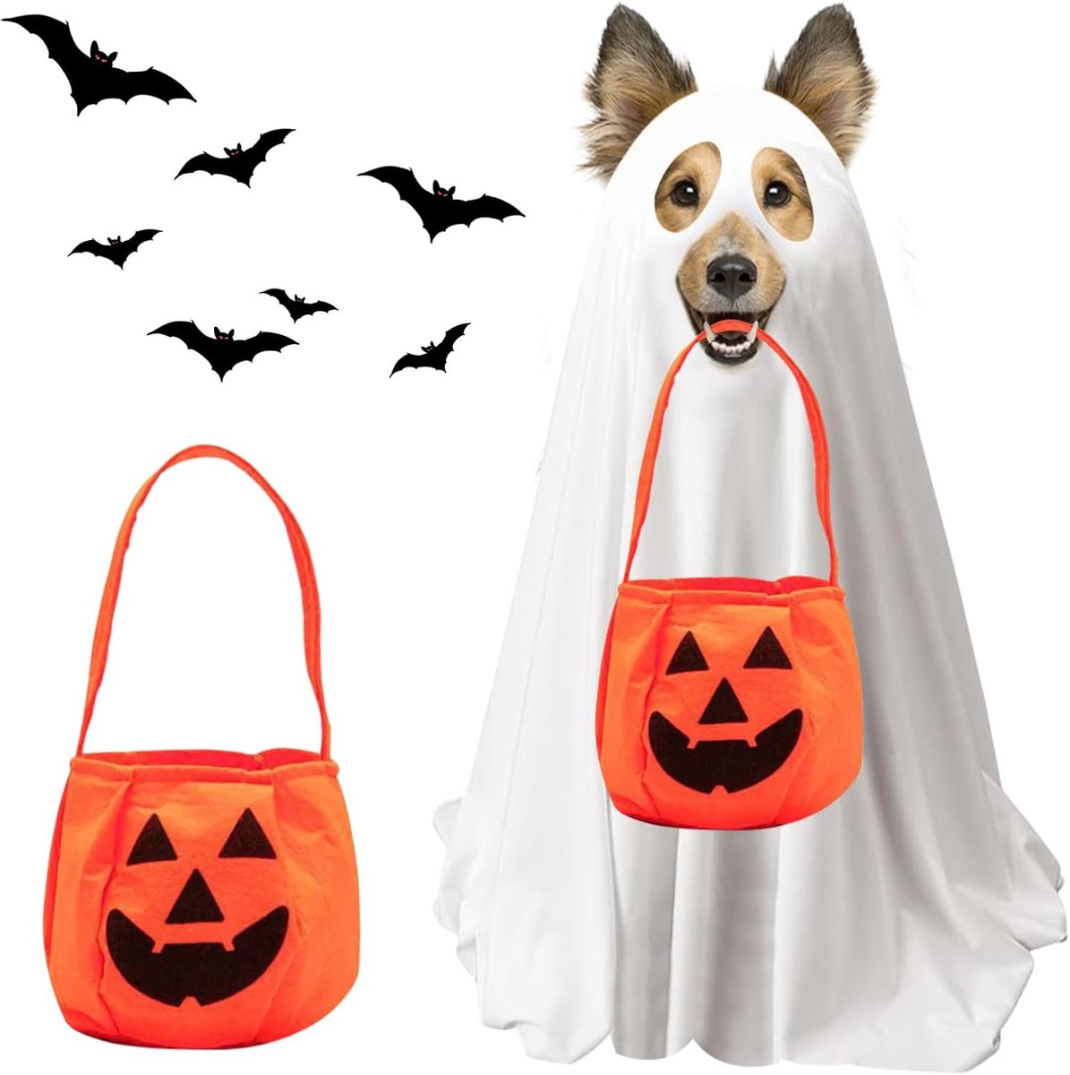 Hondenkostuum witte honden cape kostuums voor honden huisdier outfits voor Halloween cosplay vergaderingen