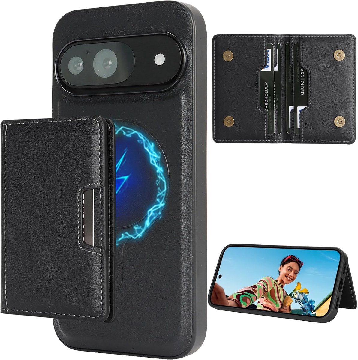 Magnetische Hoesje voor Google Pixel 10/Pixel 10 Pro CT Zwart