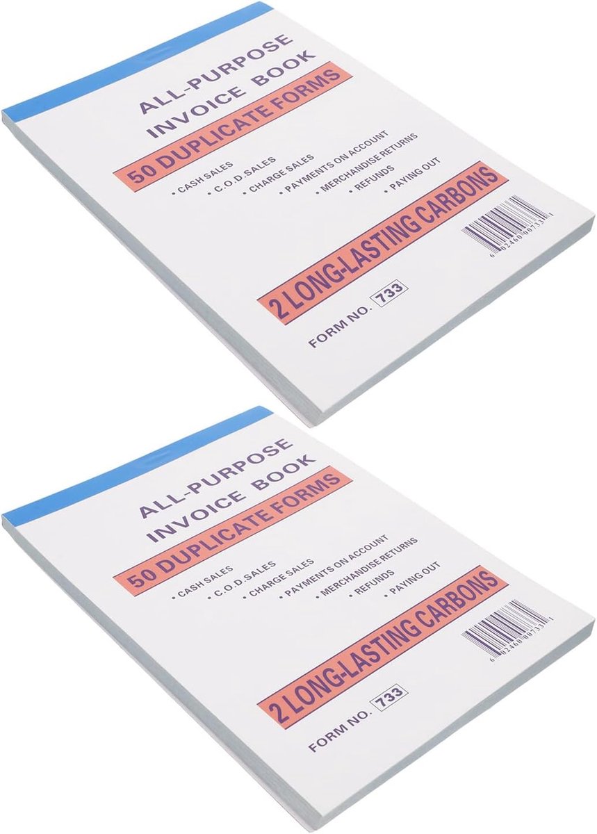 2 Stuks Verkooporderboek Voor Administratie Factuurboek Voor Administratie Ontvangstbewijsboek Factuurboek Voor Kleine Bedrijven Ontvangstbewijsboek Canary-Factuurboek