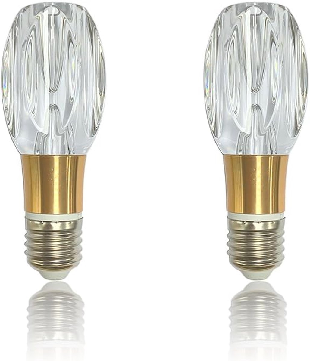 2 Stuks E27 LED-Lampen 5W 6500K Koud Wit, E27 LED Lamp, Decoratieve LED-Lampen in Edison Stijl, Energiezuinige LED Lamp 85-265V, Flickervrij voor Hanglamp, Keuken, Kantoor (B006)