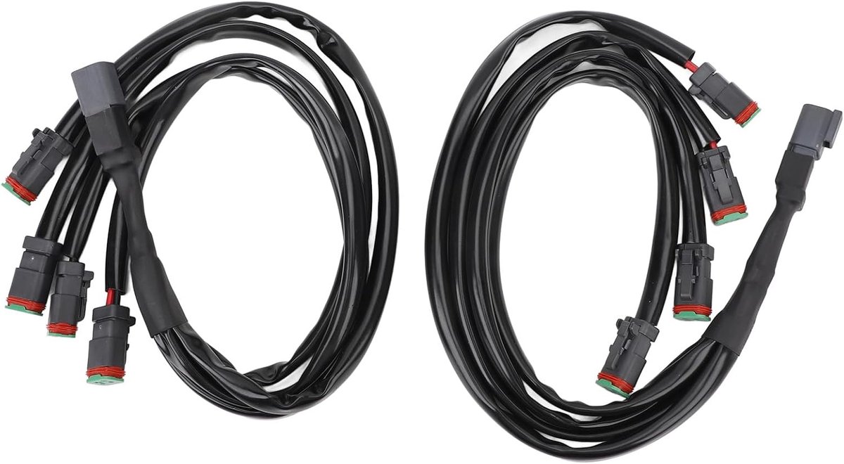 Wiring Harness Adapter Splitter 2-Pack - Hittebestendig - Voor installatie van LED lichtbalk - 4 in 1